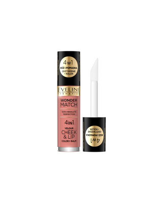 Fard de obraz și ruj lichid Wonder Match Velour Cheek&Lip nr 01 Eveline
