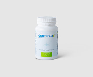 Tablete pentru acnee, coșuri și imperfecțiuni cu zinc, vitamina C, E și B2 Derminax