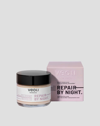 Cremă de față pentru noapte cu protecție lipidică Second skin Repair by night Veoli Botanica - 1