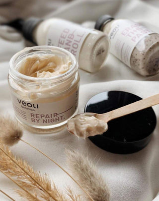 Cremă de față pentru noapte cu protecție lipidică Second skin Repair by night Veoli Botanica - 2