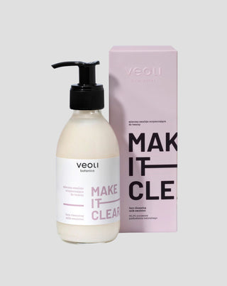 Emulsie naturală de curățare a feței Make it clear Veoli Botanica - 1