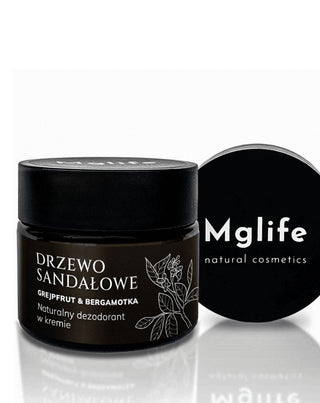 Deodorant cremă lemn de santal, grapefruit și bergamotă Mglife