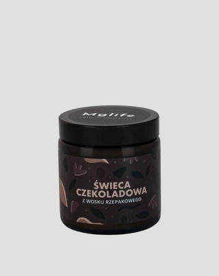 Lumânare naturală de ciocolată cu semințe de rapiță ecologică Mglife