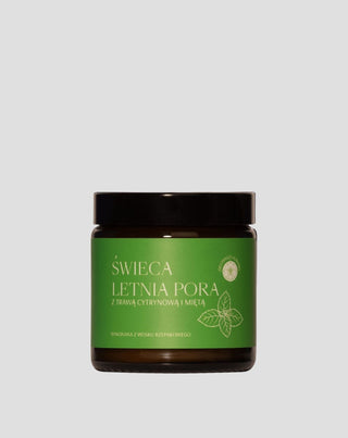 Lumânare cu parfum de lămâie și mentă Sezonul de vară Mglife