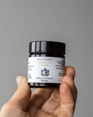 Peeling enzimatic - Mască cu papaya pentru toate tipurile de ten linia RAW Biosoma - 2