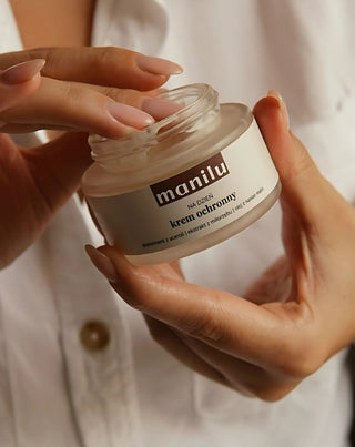 Cremă de zi protectoare cu unt de shea, vitamina C și ulei de semințe de zmeură Manilu - 2