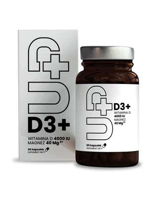 Supliment Up D3+ Vitamina D3 în combinație cu magneziu UP Health Pharma 60 capsule