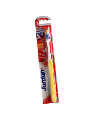 Periuță de dinți multifuncțională Total Clean Medium pentru curățarea dinților și a gurii Jordan