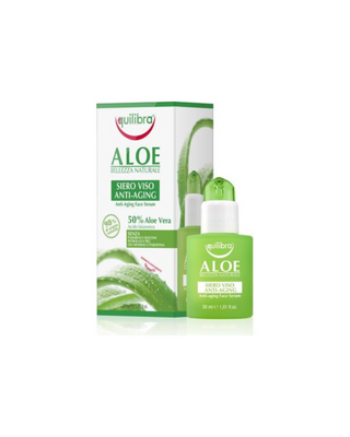 Ser antiîmbătrânire cu aloe pentru față cu acid hialuronic Equilibra