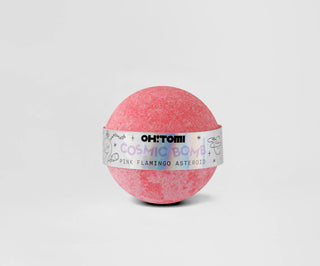 Minge de baie gazoasa cu uleiuri hranitoare Pink Flamingo Asteroid Oh!