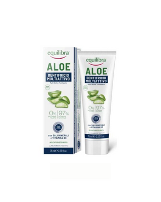 Pastă de dinți cu acțiune triplă pe bază de aloe vera Equilibra