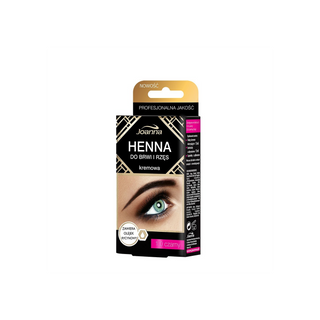 Henna cremoasă neagră pentru sprâncene și gene cu ulei de ricin Joanna