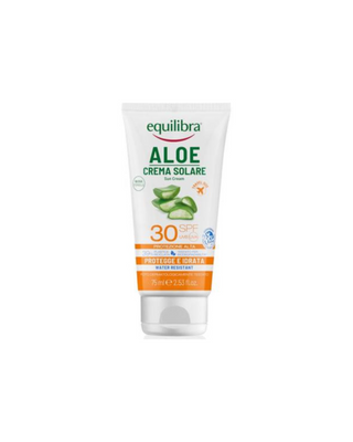 Cremă de protecție solară cu aloe SPF 30 UVA, UVB rezistentă la apă Equilibra