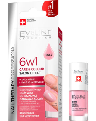 Balsam concentrat pentru unghii 6in1 Rose Eveline