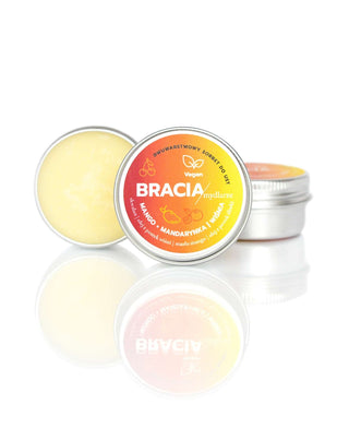 Sorbet de fructe pentru buze uscate și crăpate, cireșe, mango și mandarine Bracia Mydlarze