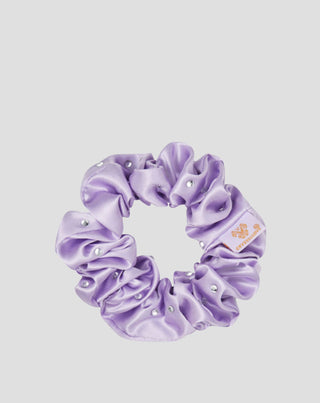 Elastic de păr din mătase cu cristale – lilac Crystallove - 3
