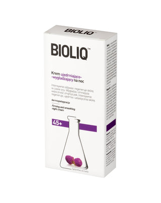 Cremă de noapte cu efect de fermitate și netezire 45+ Bioliq