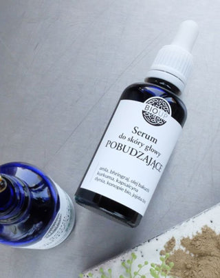 Un ser pentru scalp care stimulează creșterea părului cu un amestec de ierburi indiene BIOUP - 2