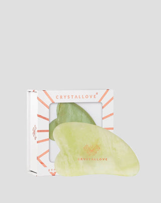 Placă de masaj Gua Sha din piatră de jad a tinereții Crystallove - 1