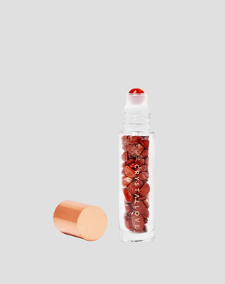 O sticlă cu cristale pentru ulei esențial - jasp roșu Crystallove - 1