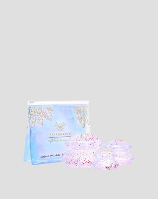 Masaj corporal crystalcup cu bule de silicon cu sclipici Crystallove - 1