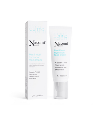 Cremă intensiv hidratantă pe mai multe niveluri cu acid hialuronic Nacomi Next Level Dermo