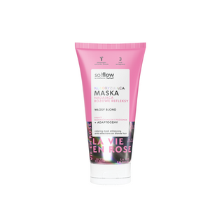 Mască colorantă pentru a da reflexii roz părului blond cu keratină vegană so!flow