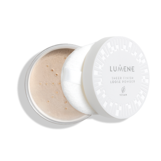 Pudră transparentă liberă care absoarbe excesul de sebum Sheer Finish Loose Translucent Lumene