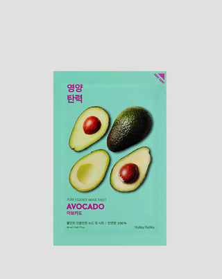 Mască din cearșaf din bumbac cu extract de avocado Pure Essence Holika Holika