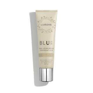 Fond de ten de netezire cu acoperire ridicată până la 16h Blur 2 Soft Honey cu SPF 15 Lumene