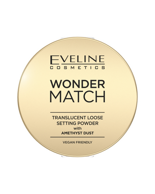 Pudră transparentă liberă cu polen de ametist Wonder Match Eveline