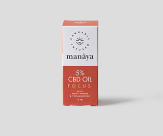 Ulei CBD 5% care îmbunătățește concentrația Focus Manaya