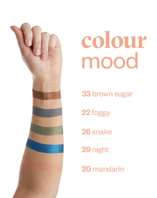 Fard de pleoape Colour mood transparent cu luciu verde-auriu 21 Aurora Paese