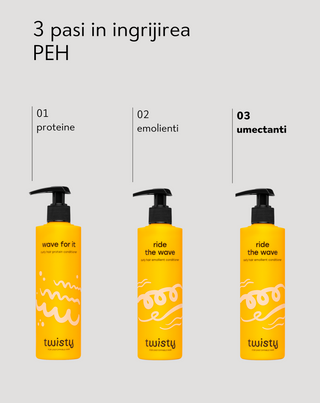 Balsam umectant pentru păr creț cu aloe vera, acid lactic, pantenol Twisty - 3