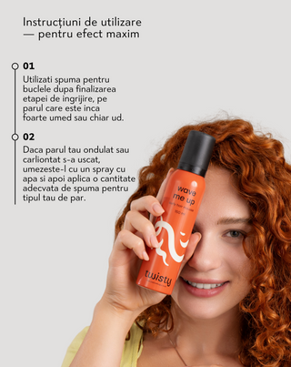 Mousse de fixare a buclelor Wave me up Twisty pentru par creț fara a-l incarca