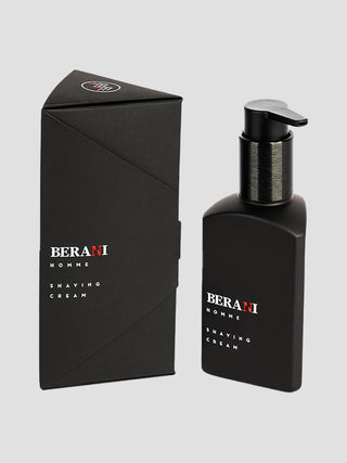 Cremă de bărbierit pentru bărbați cu ulei de avocado și squalan pentru catifelarea părului facial Berani