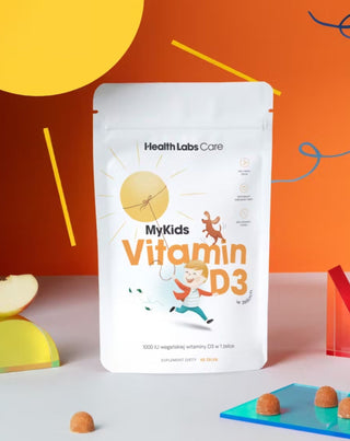 Vitamina D vegană pentru copii MyKids Vitamin D3 în jeleuri Health Labs Care 60 sztuk