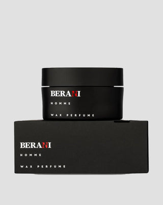 Parfum în ceară cu unt de mango cu parfum de lemn de santal, vanilie și tutun Berani