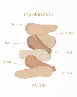 Fondul de ten matifiant My Skin Icon Paese 0N alabastru