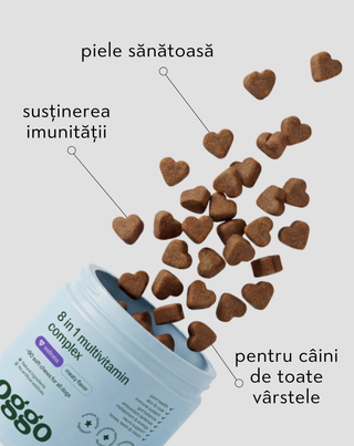 8 în 1 Complex karmă suplimentară multivitaminică pentru sănătatea și energia companionului Oggo 180 g - 4