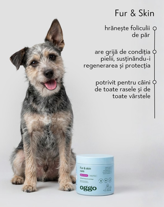 Karma Fur & Skin suplimentară pentru câini pentru o blană frumoasă și o piele sănătoasă Oggo 180 g - 2