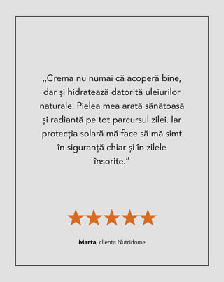 Crema de fata CC opaca SPF 48 cu colagen si uleiuri naturale Nutridome 01 Vanilla Nutridome - 5