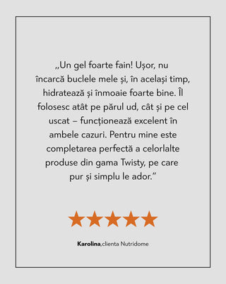 Gelul de styling pentru păr creț hidratează și înmoaie părul fără a-l încărca pe Twisty - 6