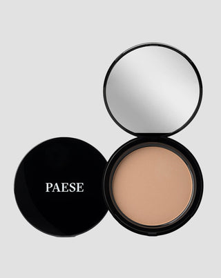 Pudră presată pentru față opaca iluminatoare culoare 3C bej auriu Illuminating Paese