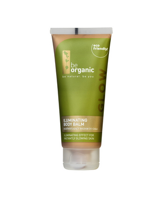 Loțiune iluminatoare pentru corp și față Be Organic, oferind un bronz natural