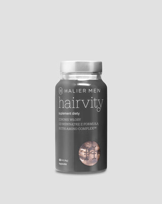 Pastile Hairvity Men Halier impotriva caderii parului pentru barbati 60 capsule