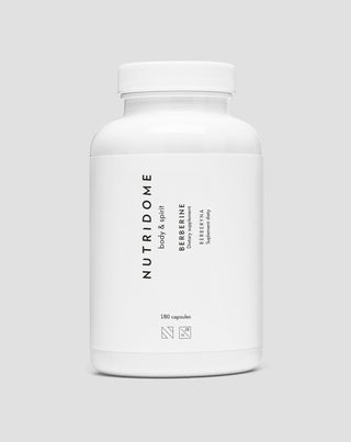 Berberine HCl comprimate pentru scăderea colesterolului, zahărului și tensiunii arteriale Nutridome 180 capsule
