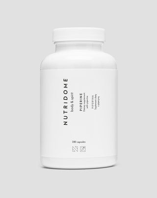 Piperine comprimate pentru o digestie mai bună pentru a ajuta la pierderea în greutate Piperine Nutridome 180 capsule - 1