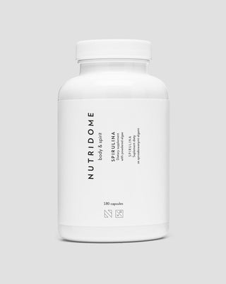 Tablete de alge Spirulina pentru purificarea organismului Nutridome 180 capsule - 1