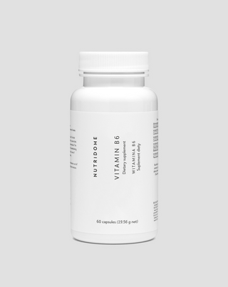 Vitamina B6 piridoxină 6 mg în capsule, sistemul nervos și reglarea activității hormonale 60 buc. Nutridome - 1